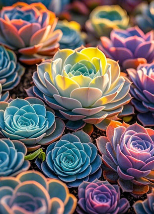 Transform Your Space with These 500 Multi-Color Mountain Rose Succulents!