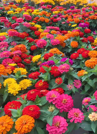 🌺Double Zinnia Mixed Color Seeds