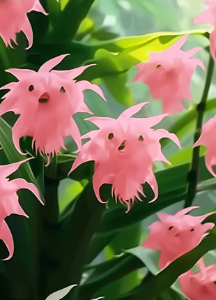 cat face flower seeds 🦊Multicolor Cat Face Orchid Seeds – HenryGarden